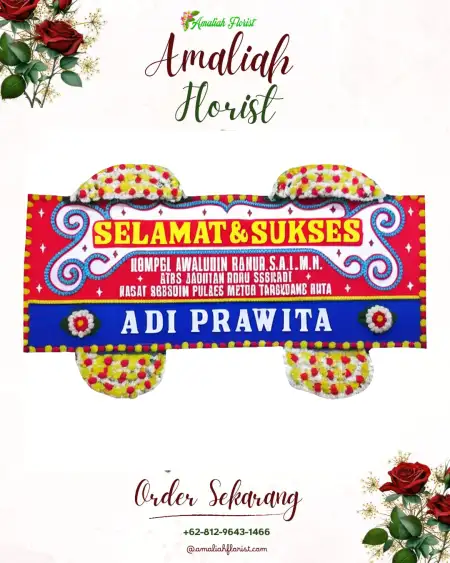 Papan Bunga Ucapan Selamat Daup